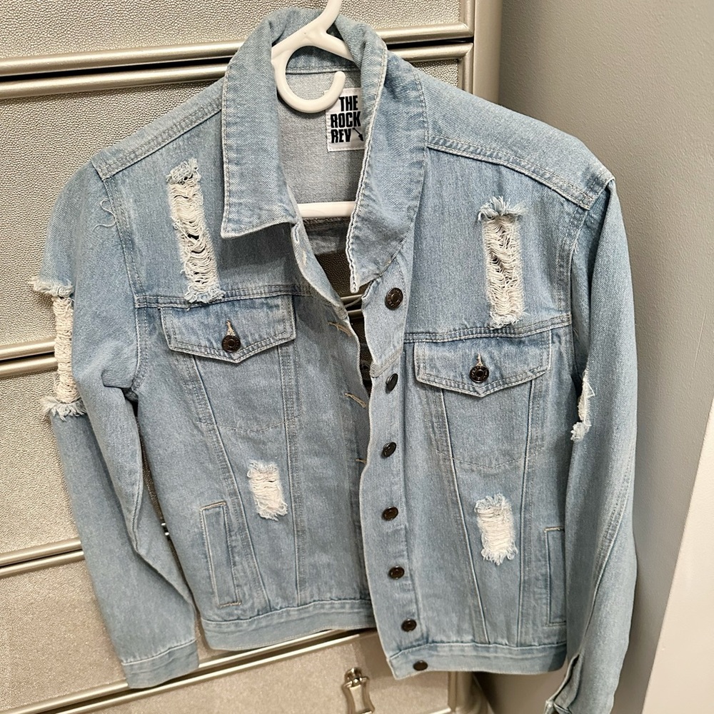 The Rockn Rev Ripped Jean Jacket - Picture 2 of 6